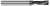 1 FL - 0.1875" (3/16) Cutter DIA x 0.6250" (5/8) LOC - Amorphous Diamond Coated Â– HARVEY TOOL Â– SKU HARTO1-44912-C4