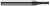 2 FL - 0.0240" (.6 mm) Cutter DIA x 0.0720" LOC  - Amorphous Diamond Coated 2 FL - 0.0240" (.6 mm) Cutter DIA x 0.0720" LOC  - Amorphous Diamond Coated