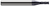2 FL - 0.0980" (2.5 mm) Cutter DIA x 0.2940" LOC - AlTiN Coated Â– HARVEY TOOL Â– SKU HARTO1-72098-C3
