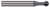 0.0312" (1/32) Cutter DIA x 0.1250" (1/8) Neck Length x 270° Wrap Angle - 4 FL - AlTiN Nano Coated