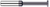 0.1250" (1/8) Cutter DIA x 0.0620" (1/16) Width x 0.5000" (1/2) Neck Length - Standard Slotting - 6 FL - AlTiN Coated Â– HARVEY TOOL Â– SKU HARTO1-749762-C3