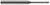 3 FL - 0.0310" (1/32) Cutter DIA x 0.1550" LOC x 0.2500" (1/4) Reach Â– HARVEY TOOL Â– SKU HARTO1-750431