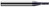 4 FL - 0.1250" (1/8) Cutter DIA x 0.0300" Corner Chamfer x 0.3750" (3/8) LOC  - AlTiN Coated