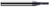 4 FL - 0.2500" (1/4) Cutter DIA x 0.0300" Corner Chamfer x 0.7500" (3/4) LOC - AlTiN Coated Â– HARVEY TOOL Â– SKU HARTO1-751116-C3