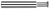0.5000" (1/2) Cutter DIA x 0.3330" Width x 0.5000" (1/2) Neck Length - 90Ã‚Â° Included Angle - 6 FL Â– HARVEY TOOL Â– SKU HARTO1-759932