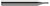 2 FL - 0.1875" (3/16) Cutter DIA x 0.6250" (5/8) LOC