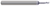 3 FL - 0.2500" (1/4) Cutter DIA x 0.0300" Radius x 0.3750" (3/8) LOC x 1.2500" (1-1/4) Reach - TiB2 Coated Â– HARVEY TOOL Â– SKU HARTO1-761116-C8