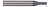 6 FL - 0.1250" (1/8) Cutter DIA x 0.3750" (3/8) LOC  - AlTiN Nano Coated