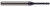 4 FL - 0.1250" (1/8) Cutter DIA x 0.0200" Radius x 0.3750" (3/8) LOC x 0.6250" (5/8) Reach