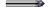 0.2500" (1/4) Shank DIA x 45° per side - 4 Helical FL