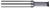 M4 - 3.000 mm Cutter DIA x 5.500 mm Reach - 4 FL - AlTiN Nano Coated Â– HARVEY TOOL Â– SKU HARTO1-771626-C6