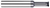 #4 - 0.0800" Cutter DIA x 0.3120" (5/16) Reach  - 3 FL - AlTiN Nano Coated