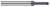 0.0470" (3/64) Neck DIA x 0.2810" (9/32) Reach x 45Ã‚Â° per side - 2 FL - AlTiN Coated Â– HARVEY TOOL Â– SKU HARTO1-772545-C3