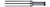 #10 - 0.1350" Cutter DIA x 0.3750" (3/8) Reach - 5 FL - AlTiN Nano Coated Â– HARVEY TOOL Â– SKU HARTO1-773240-C6