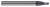 2 FL - 0.1250" (1/8) Cutter DIA x 0.1000" LOC x 15Ã‚Â° 0.5670" Taper Reach - AlTiN Nano Coated Â– HARVEY TOOL Â– SKU HARTO1-773908-C6