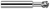 0.0930" Cutter DIA x 0.0620" (1/16) Neck Length x 270Â° Wrap Angle - 2 FL  HARVEY TOOL  SKU HARTO1-774493