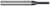 4 FL - 0.0200" (.5 mm) Cutter DIA x 0.0030" Radius x 0.1000" LOC - AlTiN Nano Coated Â– HARVEY TOOL Â– SKU HARTO1-774720-C6