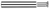 0.1250" (1/8) Cutter DIA x 0.0730" Width x 0.5000" (1/2) Neck Length - 90Ã‚Â° Included Angle - 4 FL Â– HARVEY TOOL Â– SKU HARTO1-775108