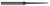 4 FL - 0.1875" (3/16) Cutter DIA x 0.2810" (9/32) LOC x 2° 1.5000" (1-1/2) Taper Reach  - AlTiN Nano Coated