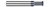 0.3750" (3/8) Cutter DIA x 0.1350" Width x 0.5000" (1/2) Neck Length - 90° Included Angle - 6 FL
