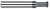0.3750" (3/8) Cutter DIA x 0.1350" Width x 0.5000" (1/2) Neck Length - 90° Included Angle - 6 FL - AlTiN Coated