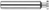 0.2500" (1/4) Cutter DIA x 0.0050" Radius x 0.0470" (3/64) Width x 0.1250" (1/8) Neck Length - Deep Slotting - 6 FL Â– HARVEY TOOL Â– SKU HARTO1-777147