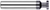 0.2500" (1/4) Cutter DIA x 0.0050" Radius x 0.0470" (3/64) Width x 0.1250" (1/8) Neck Length - Deep Slotting - 6 FL - AlTiN Coated Â– HARVEY TOOL Â– SKU HARTO1-777147-C3