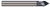 0.1250" (1/8) Shank DIA x 0.0100" Flat x 30Â° included - 1 FL - AlTiN Coated  HARVEY TOOL  SKU HARTO1-779008-C3