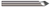0.2500" (1/4) Shank DIA x 0.0100" Flat x 30Â° included - 1 FL  HARVEY TOOL  SKU HARTO1-779016