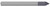 0.3750" (3/8) Shank DIA x 45° per side  - 14 RH Teeth, 7 LH Teeth - Amorphous Diamond Coated
