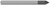0.3750" (3/8) Shank DIA x 45° per side  - 14 RH Teeth, 7 LH Teeth - Amorphous Diamond Coated