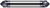 0.2500" (1/4) Shank DIA x 45Ã‚Â° per side DE- 5 Helical FL - AlTiN Coated Â– HARVEY TOOL Â– SKU HARTO1-784916-C3