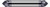 0.3750" (3/8) Shank DIA x 45° per side  DE- 5 Helical FL - AlTiN Coated