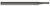 4 FL - 0.0620" (1/16) Cutter DIA x 0.0050" Radius x 0.2500" (1/4) LOC