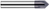 0.1250" (1/8) Shank DIA x 45° per side - 3 FL - AlTiN Coated