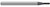 4 FL - 0.0930" (3/32) Cutter DIA x 0.0740" LOC  - AlTiN Nano Coated