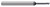 4 FL - 0.0200" (.5 mm) Cutter DIA x 0.0300" LOC x 0.1000" Reach - AlTiN Nano Coated