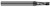 8 FL - 0.1875" (3/16) Cutter DIA x 0.5700" LOC  - CVD Diamond 9µm