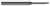 4 FL - 0.2500" (1/4) Cutter DIA x 0.3750" (3/8) LOC x 2.0000" (2) Reach Â– HARVEY TOOL Â– SKU HARTO1-801416