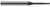 4 FL - 0.0930" (3/32) Cutter DIA x 0.2790" LOC x 0.5850" Reach