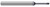 5 FL - 0.2500" (1/4) Cutter DIA x 0.0050" Radius x 0.3750" (3/8) LOC x 2.0000" (2) Reach - AlTiN Nano Coated