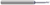 3 FL - 0.0310" (1/32) Cutter DIA x 0.0470" (3/64) LOC x 0.2180" (7/32) Reach - TiB2 Coated  HARVEY TOOL  SKU HARTO1-813931-C8