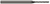 4 FL - 0.0250" Cutter DIA x 0.2030" (13/64) LOC Â– HARVEY TOOL Â– SKU HARTO1-826825