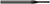 4 FL - 0.0780" (5/64) Cutter DIA x 0.4060" (13/32) LOC - Amorphous Diamond Coated Â– HARVEY TOOL Â– SKU HARTO1-834178-C4