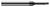 3 FL - 0.0310" (1/32) Cutter DIA x 0.0470" (3/64) LOC x 0.1870" (3/16) Reach - Amorphous Diamond Coated Â– HARVEY TOOL Â– SKU HARTO1-860631-C4