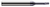 3 FL - 0.1875" (3/16) Cutter DIA x 0.2810" (9/32) LOC x 1.1560" (1-5/32) Reach - AlTiN Coated  HARVEY TOOL  SKU HARTO1-860712-C3