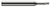 4 FL - 0.0390" (1 mm) Cutter DIA x 0.0590" LOC x 0.2030" (13/64) Reach Â– HARVEY TOOL Â– SKU HARTO1-803139
