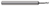4 FL - 0.1406" (9/64) Cutter DIA x 0.2200" LOC x 0.7500" (3/4) Reach  HARVEY TOOL  SKU HARTO1-861709
