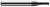 4 FL - 0.2344" (15/64) Cutter DIA x 0.0400" Radius x 0.7050" LOC - AlTiN Coated Â– HARVEY TOOL Â– SKU HARTO1-863540-C3