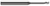 3 FL - 0.2500" (1/4) Cutter DIA x 0.0600" Radius x 0.3750" (3/8) LOC x 2.0000" (2) Reach Â– HARVEY TOOL Â– SKU HARTO1-866016